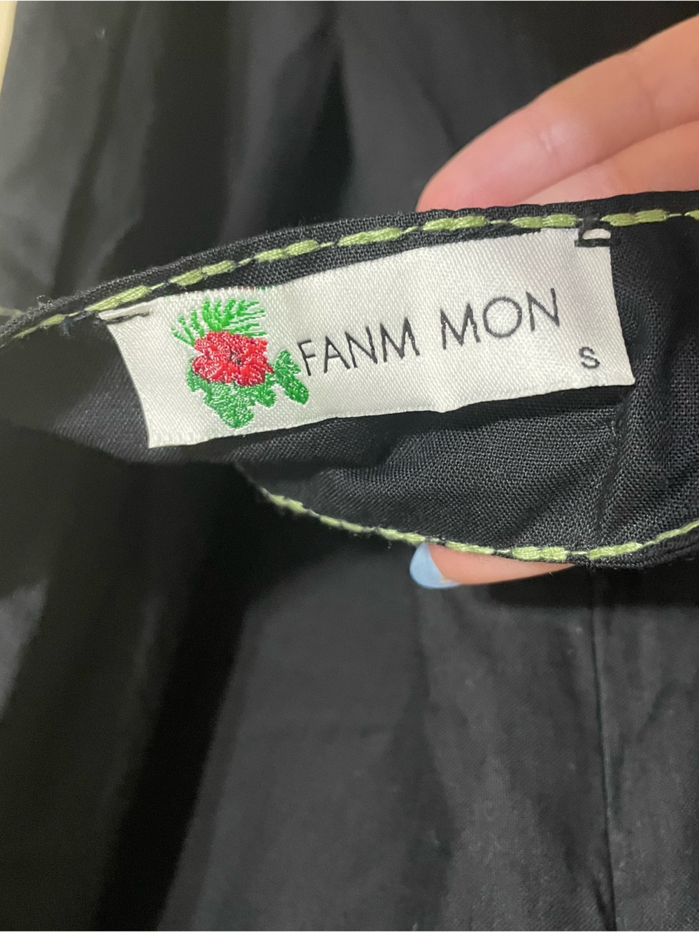Fanm mon Maude Dress Embroidered cotton midi cottagecore size small - Picture 5 of 7
